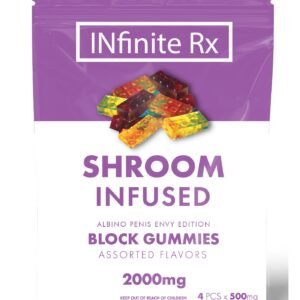 Alternative view of INfinite Rx Shroom Infused Albino Penis Envy Edition Block Gummies Edibles (2000mg)