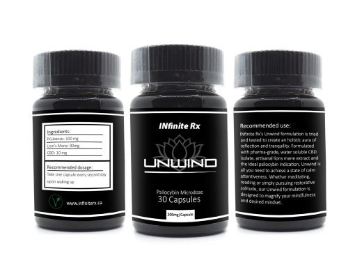 INfinite Rx (Unwind) Microdosing Psilocybin & CBD Capsules - Image 3