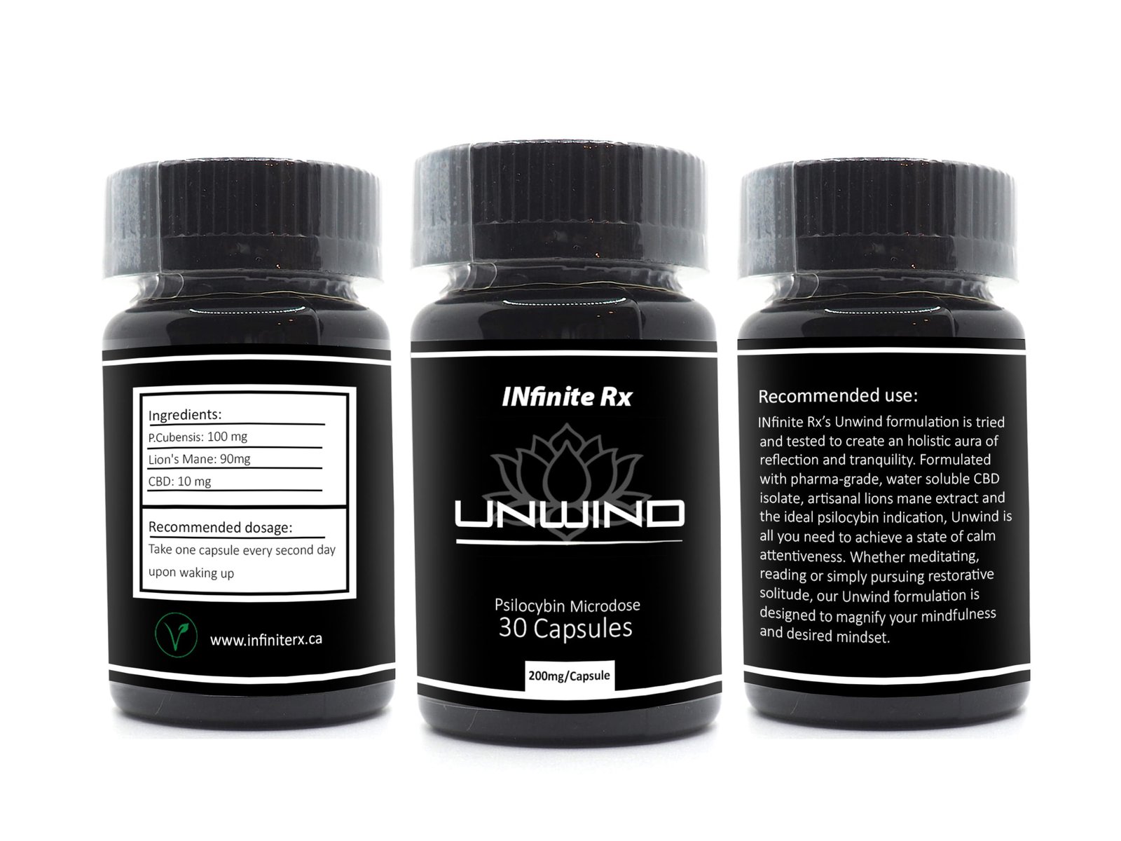 INfinite Rx (Unwind) Microdosing Psilocybin & CBD Capsules - Image 3