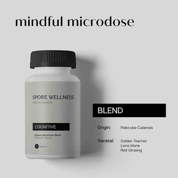 Spore Wellness Microdosing Mushroom Capsules – The Micro Bundle (Cognitive, Energy, & Immune) - Image 2