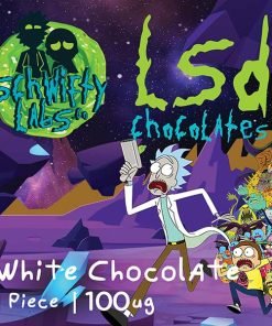 Alternative view of LSD Edible 100ug – White Chocolate – Schwifty Labs