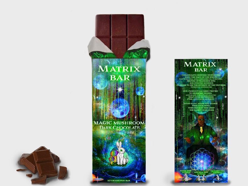 Matrix Mushroom Chocolate Bar