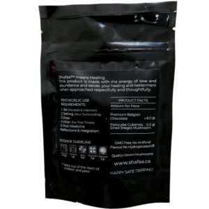 Alternative view of Shafaa Macrodosing Magic Mushroom Dark Chocolate Edibles