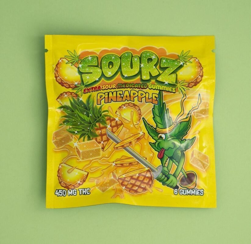 SOURZ EDIBLES PINEAPPLE LIQUID DIAMONDS GUMMIES - Image 2
