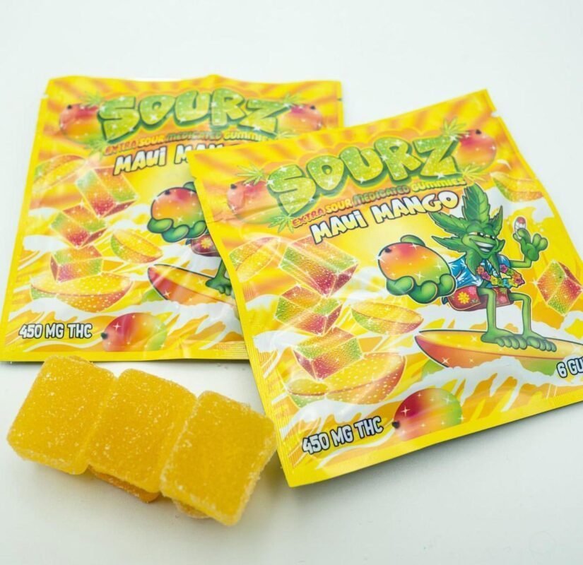 SOURZ EDIBLES MAUI MANGO EXTRA MEDICATED GUMMIES
